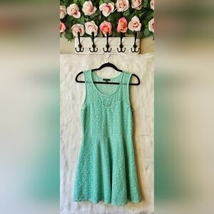 Material Girl Keep It Mint Sweetheart Textured Skater Fit & Flare Dress